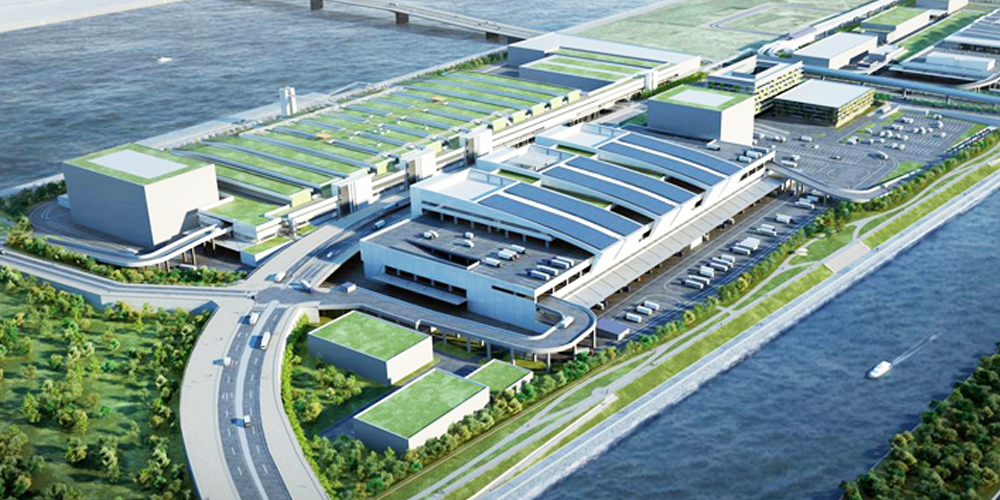 豊洲新市場水産卸売場棟ほか建設工事